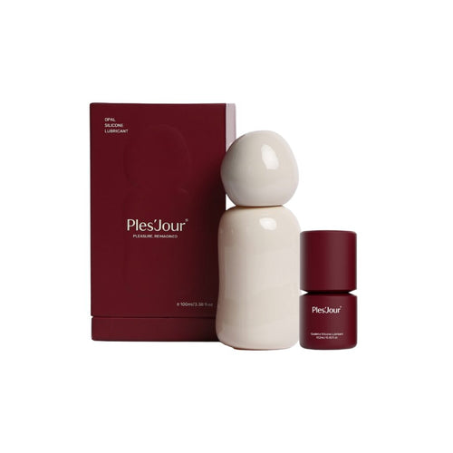 The Complete Ples'Jour® Intimacy Set with Opal and Opalette silicone lubricants